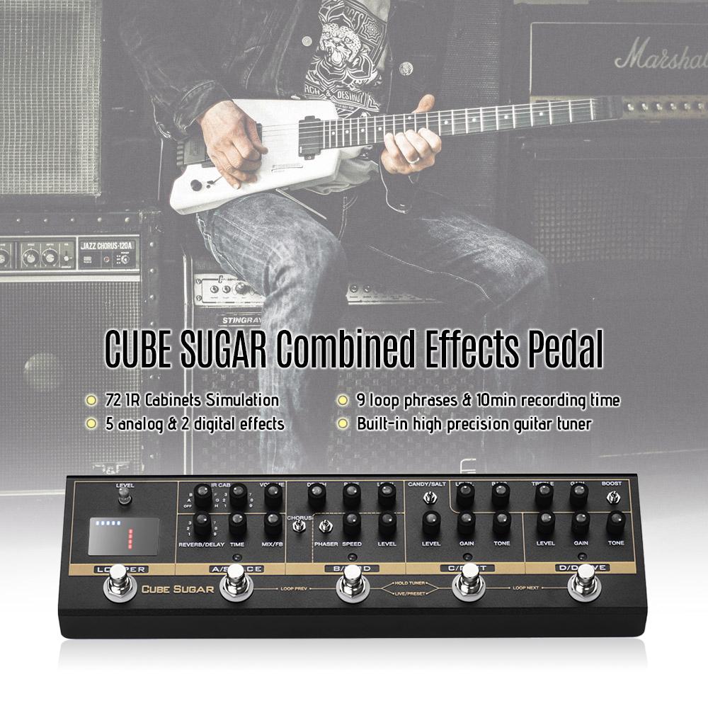 AMMOON CUBE SUGAR マルチエフェクター ammoon CUBE SUGAR Combined Effects Pedal 5 Analog Effects